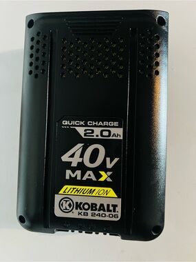 OEM KOBALT 40V Max 2.0Ah Lithium Ion Battery Pack Conditions fully Working